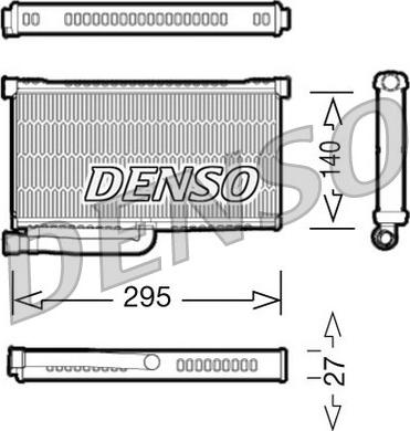 Denso DRR02004 - Теплообменник, отопление салона autospares.lv