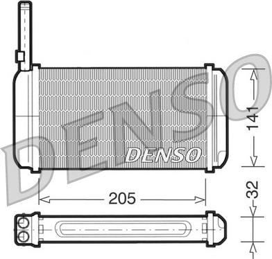 Denso DRR10002 - Теплообменник, отопление салона autospares.lv