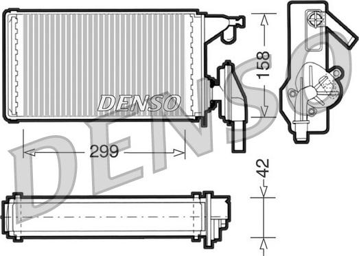 Denso DRR12002 - Теплообменник, отопление салона autospares.lv