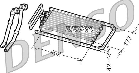 Denso DRR12100 - Теплообменник, отопление салона autospares.lv