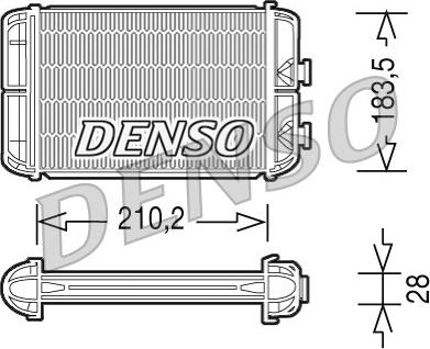 Denso DRR20004 - Теплообменник, отопление салона autospares.lv