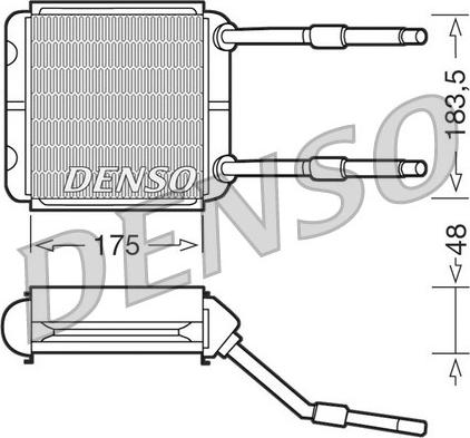 Denso DRR20001 - Теплообменник, отопление салона autospares.lv