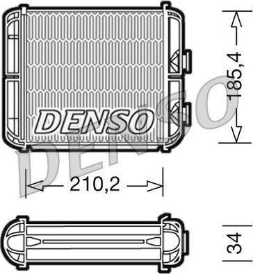 Denso DRR20003 - Теплообменник, отопление салона autospares.lv