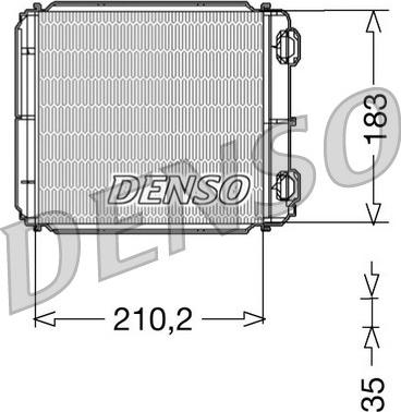 Denso DRR23018 - Теплообменник, отопление салона autospares.lv
