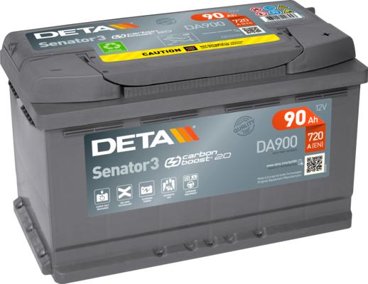 DETA DA900 - Стартерная аккумуляторная батарея, АКБ autospares.lv
