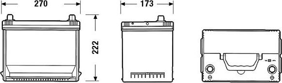 DETA DA754 - Стартерная аккумуляторная батарея, АКБ autospares.lv