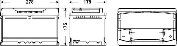 DETA DA722 - Стартерная аккумуляторная батарея, АКБ autospares.lv