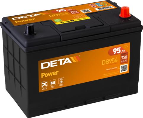DETA DB954 - Стартерная аккумуляторная батарея, АКБ autospares.lv