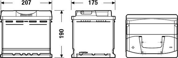 DETA DB501 - Стартерная аккумуляторная батарея, АКБ autospares.lv