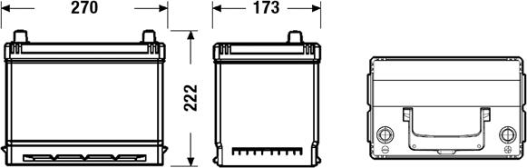 DETA DB704 - Стартерная аккумуляторная батарея, АКБ autospares.lv