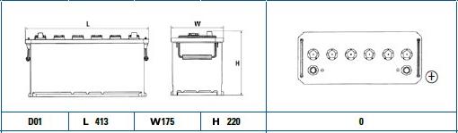 DETA DG1008 - Стартерная аккумуляторная батарея, АКБ autospares.lv