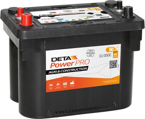 DETA DJ050C - Стартерная аккумуляторная батарея, АКБ autospares.lv