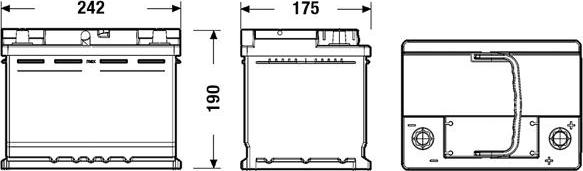 DETA DL600 - Стартерная аккумуляторная батарея, АКБ autospares.lv