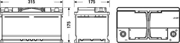 DETA DL752 - Стартерная аккумуляторная батарея, АКБ autospares.lv