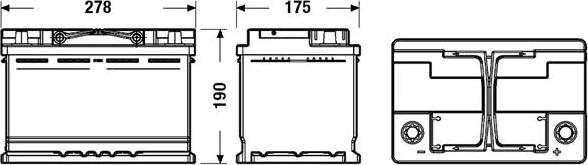 DETA DL700 - Стартерная аккумуляторная батарея, АКБ autospares.lv