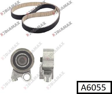 Diamax A6055 - Комплект зубчатого ремня ГРМ autospares.lv