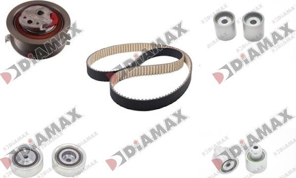 Diamax A6006 - Комплект зубчатого ремня ГРМ autospares.lv