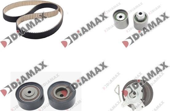 Diamax A6017 - Комплект зубчатого ремня ГРМ autospares.lv