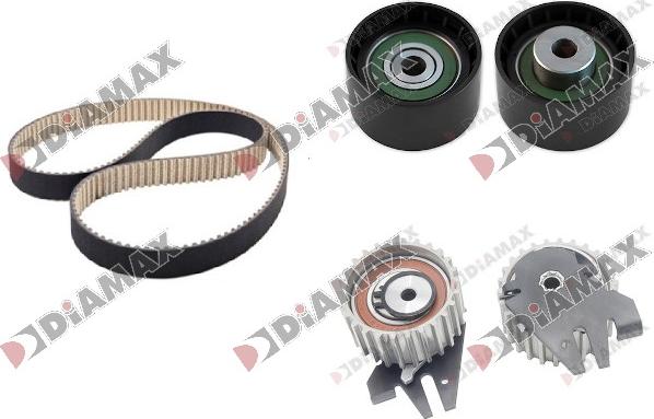 Diamax A6024 - Комплект зубчатого ремня ГРМ autospares.lv