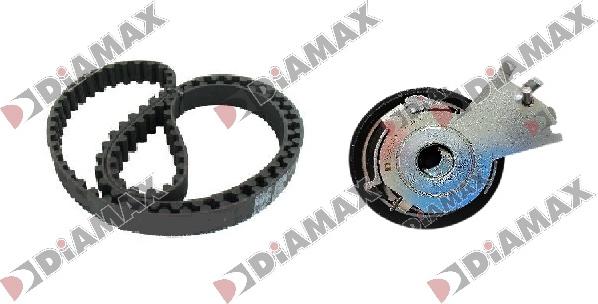 Diamax A6022 - Комплект зубчатого ремня ГРМ autospares.lv