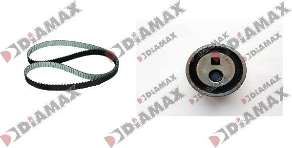 Diamax A6070 - Комплект зубчатого ремня ГРМ autospares.lv