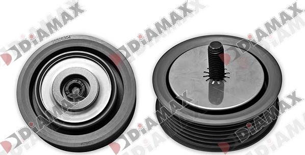 Diamax A7017 - Ролик, поликлиновый ремень autospares.lv