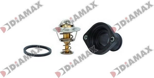 Diamax AD02062 - Термостат охлаждающей жидкости / корпус autospares.lv