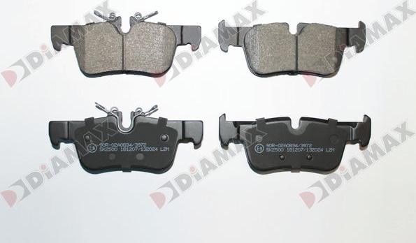 Diamax N09914 - Тормозные колодки, дисковые, комплект autospares.lv