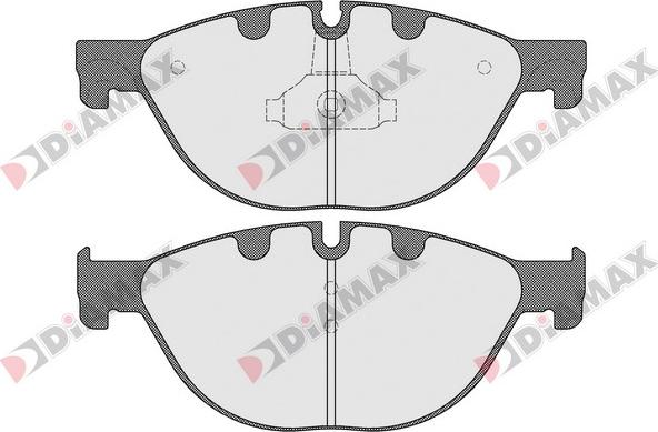 Diamax N09496 - Тормозные колодки, дисковые, комплект autospares.lv