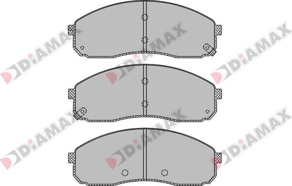 Diamax N09446 - Тормозные колодки, дисковые, комплект autospares.lv