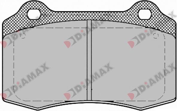 Diamax N09442 - Тормозные колодки, дисковые, комплект autospares.lv