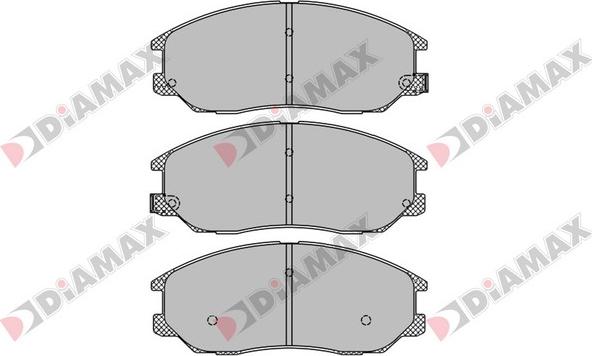 Diamax N09447 - Тормозные колодки, дисковые, комплект autospares.lv