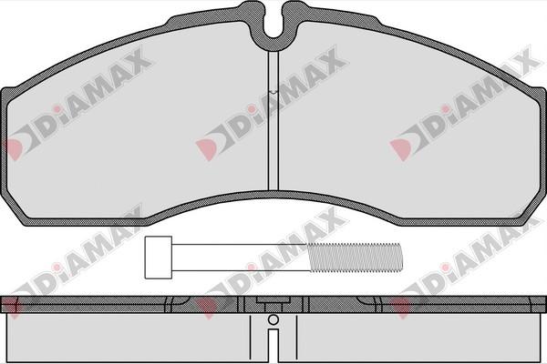 Diamax N09452 - Тормозные колодки, дисковые, комплект autospares.lv