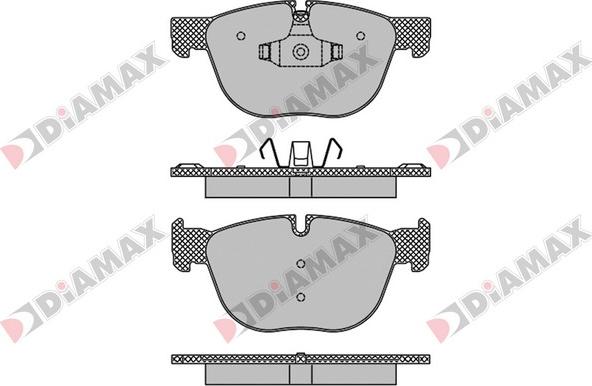 Diamax N09466 - Тормозные колодки, дисковые, комплект autospares.lv