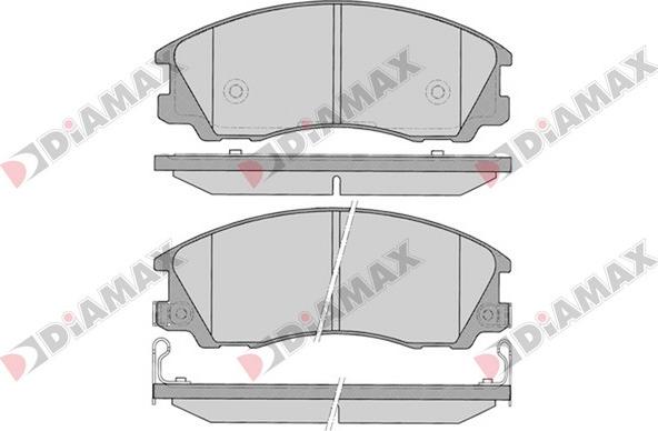 Diamax N09401 - Тормозные колодки, дисковые, комплект autospares.lv