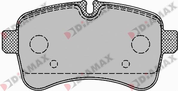 Diamax N09403 - Тормозные колодки, дисковые, комплект autospares.lv