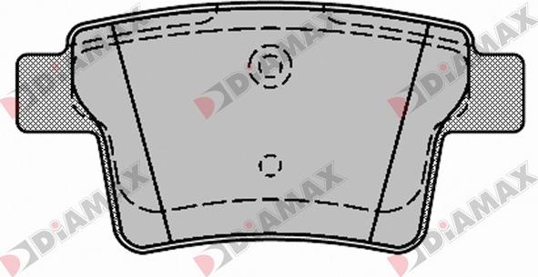 Diamax N09414 - Тормозные колодки, дисковые, комплект autospares.lv