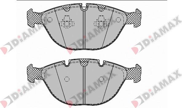 Diamax N09416 - Тормозные колодки, дисковые, комплект autospares.lv