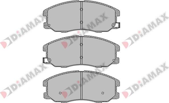 Diamax N09412 - Тормозные колодки, дисковые, комплект autospares.lv