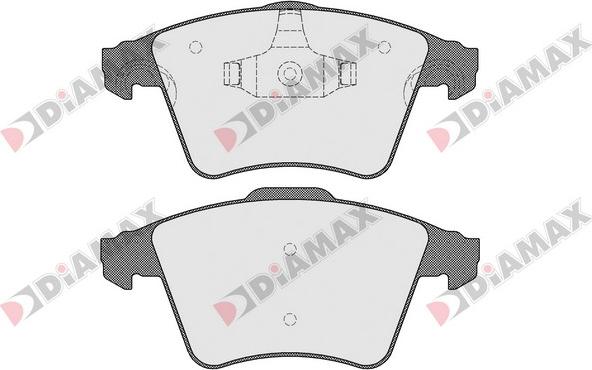 Diamax N09480 - Тормозные колодки, дисковые, комплект autospares.lv