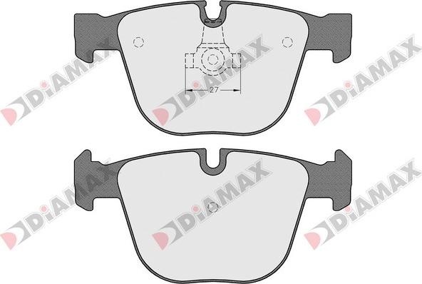 Diamax N09483 - Тормозные колодки, дисковые, комплект autospares.lv