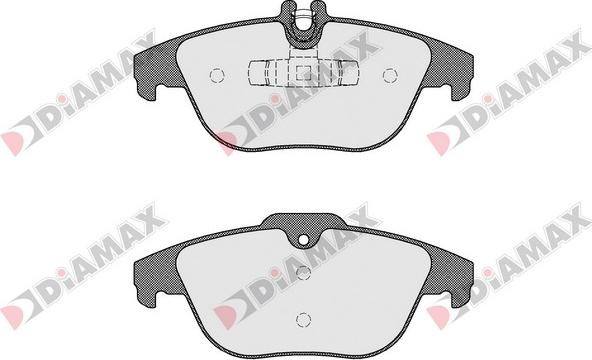 Diamax N09482 - Тормозные колодки, дисковые, комплект autospares.lv