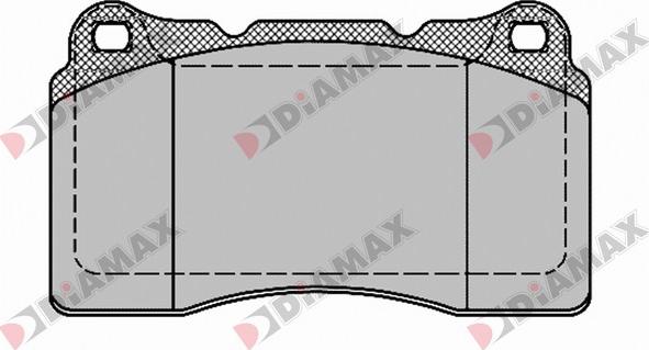 Diamax N09435 - Тормозные колодки, дисковые, комплект autospares.lv