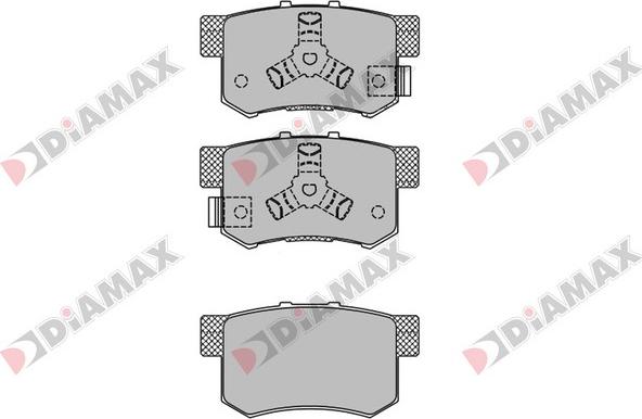 Diamax N09437 - Тормозные колодки, дисковые, комплект autospares.lv