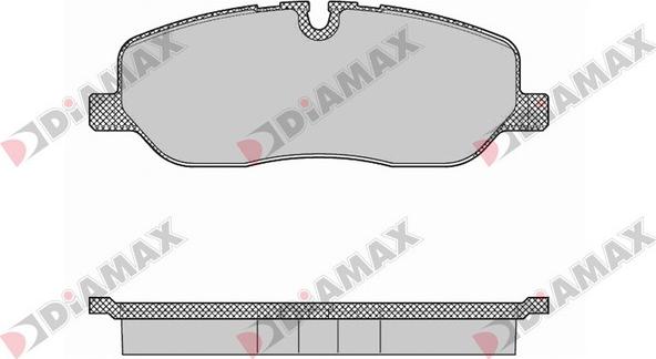 Diamax N09420 - Тормозные колодки, дисковые, комплект autospares.lv