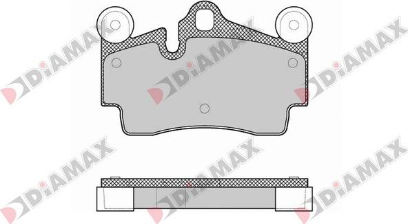 Diamax N09421 - Тормозные колодки, дисковые, комплект autospares.lv