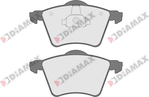 Diamax N09479 - Тормозные колодки, дисковые, комплект autospares.lv