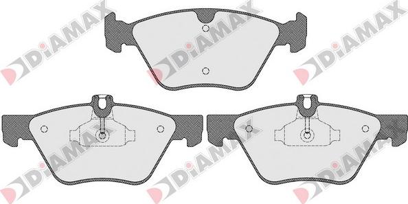 Diamax N09477 - Тормозные колодки, дисковые, комплект autospares.lv