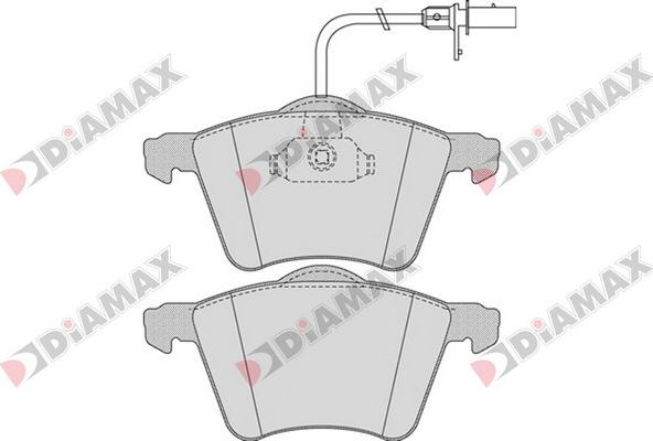 Diamax N09549 - Тормозные колодки, дисковые, комплект autospares.lv