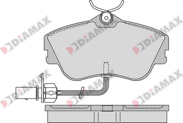 Diamax N09548 - Тормозные колодки, дисковые, комплект autospares.lv